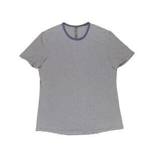 Lululemon Men's NWOT Basic Tee Short Sleeve Crew Neck Stripes Large with Rip Tag